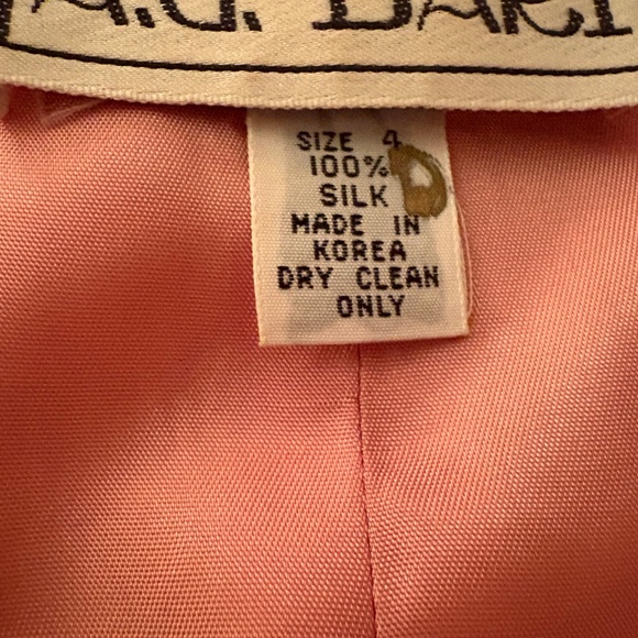 A J Bari Vintage Cocktail dress with jacket.  Silk. size 4 - Picture 4 of 4